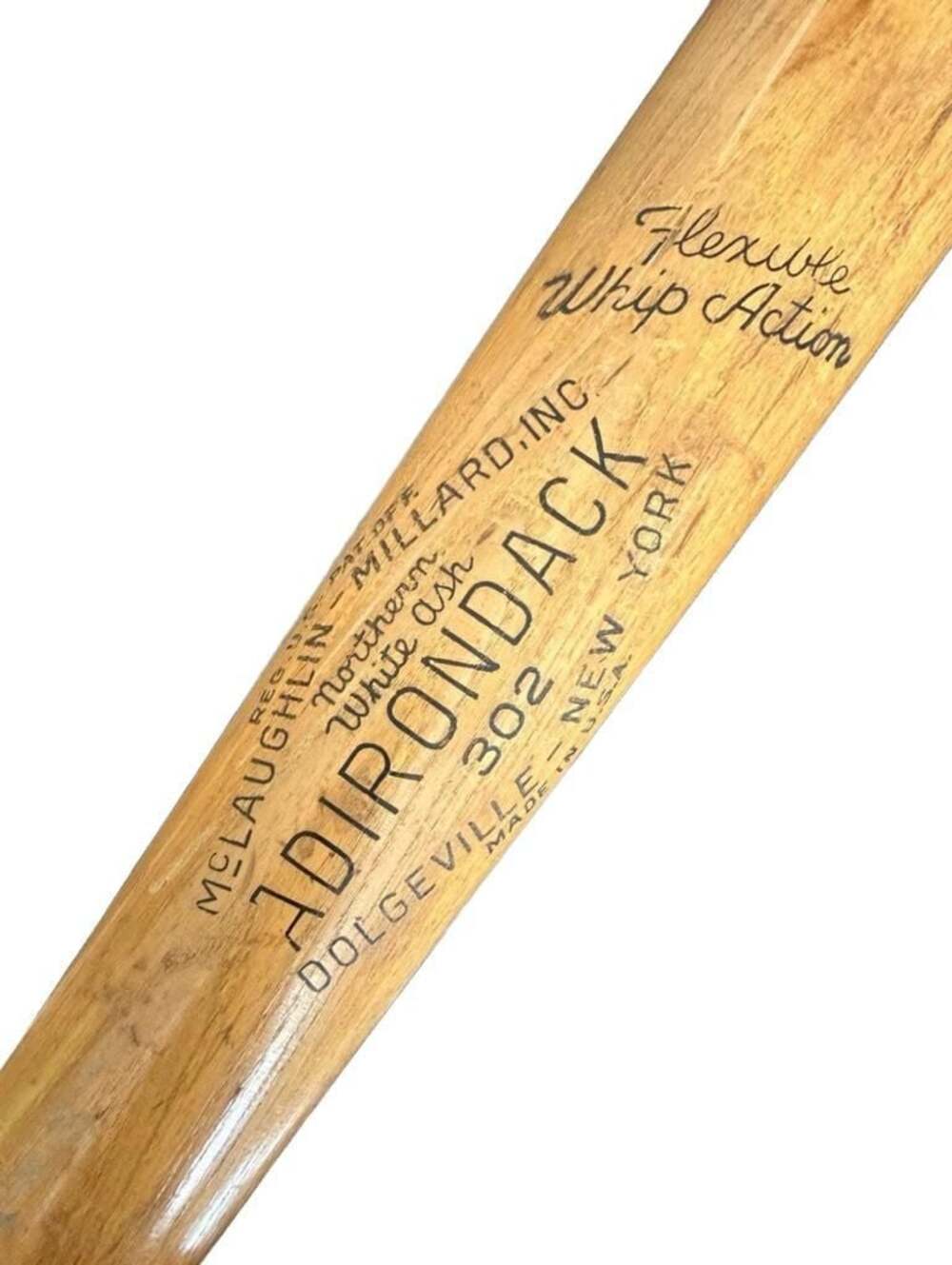 Adirondack 302 Personal Model Baseball Bat Signed by Bob Elliott